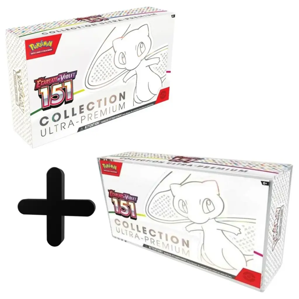 Coffret Ultra Premium Mew - Pokémon 151 + Acrylic Case Phoenix Shield