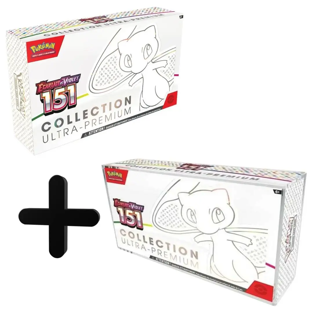 Coffret Ultra Premium Mew - Pokémon 151 + Acrylic Case Phoenix Shield