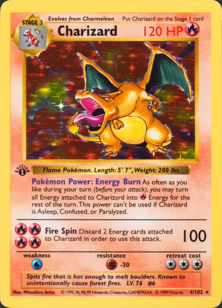 Charizard 1st Edition Shadowless