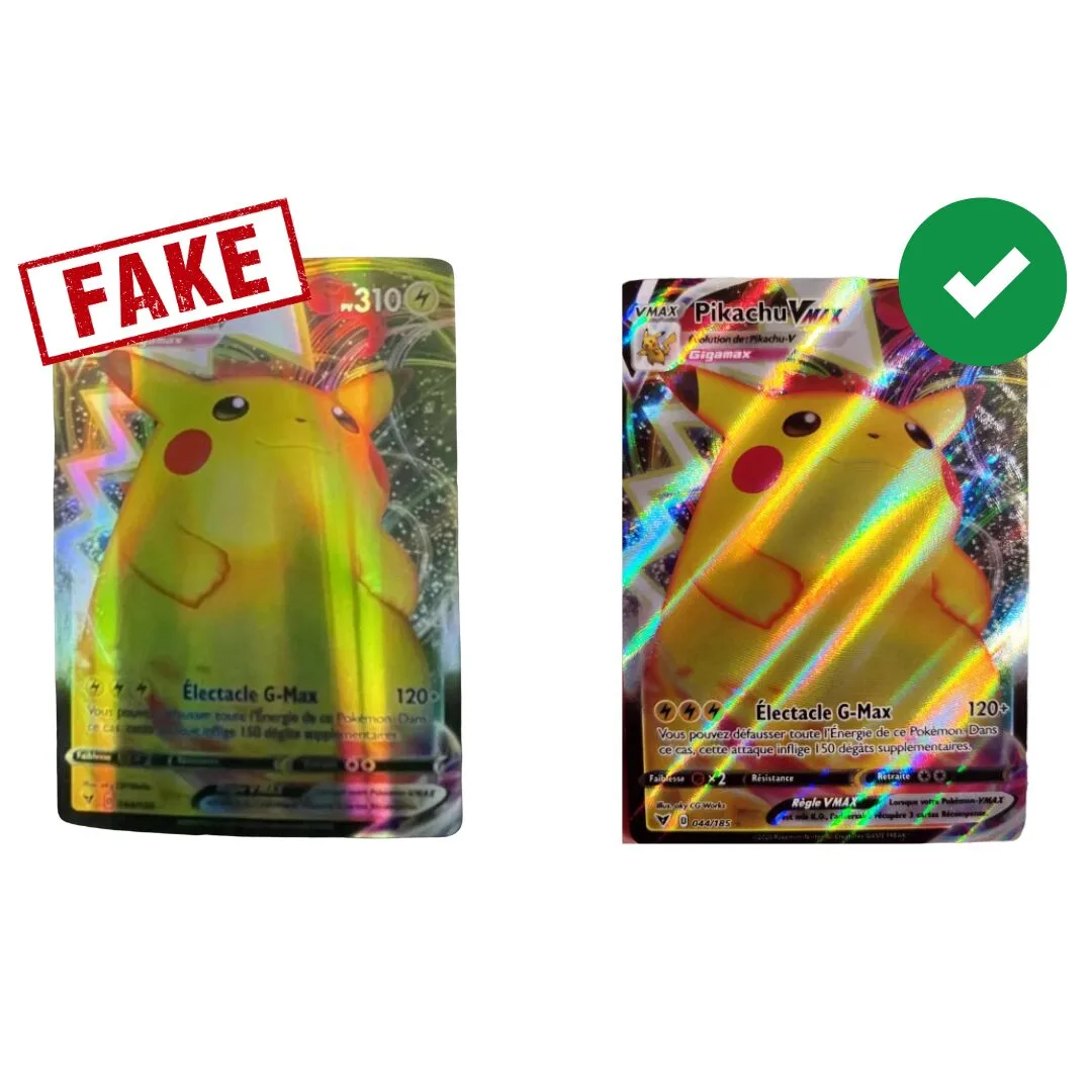 face fausse carte pokémon