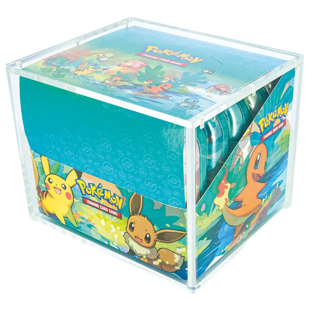 Acrylic Case 10 Mini Tin Display