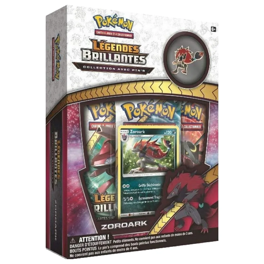 Coffret Zoroark Pin's Légendes Brillantes