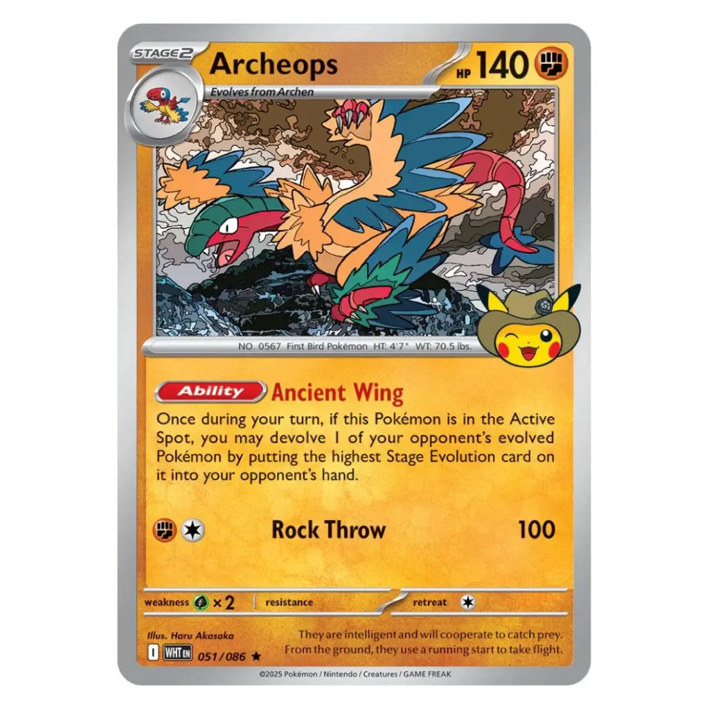 carte promo Aéroptéryx Pokémon Fossil Museum