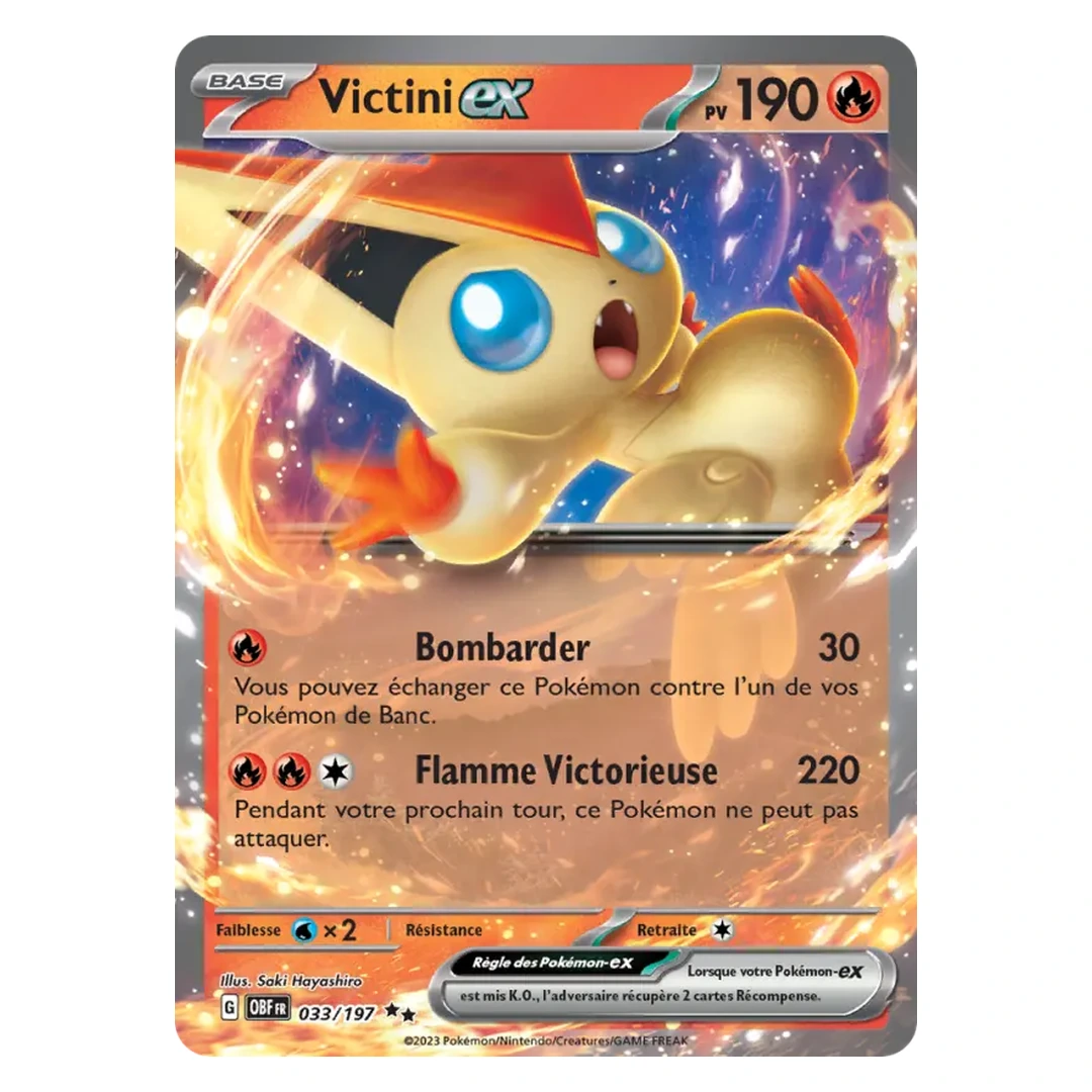 Victini-ex 033/197 - Pokémon (Flammes Obsidiennes)