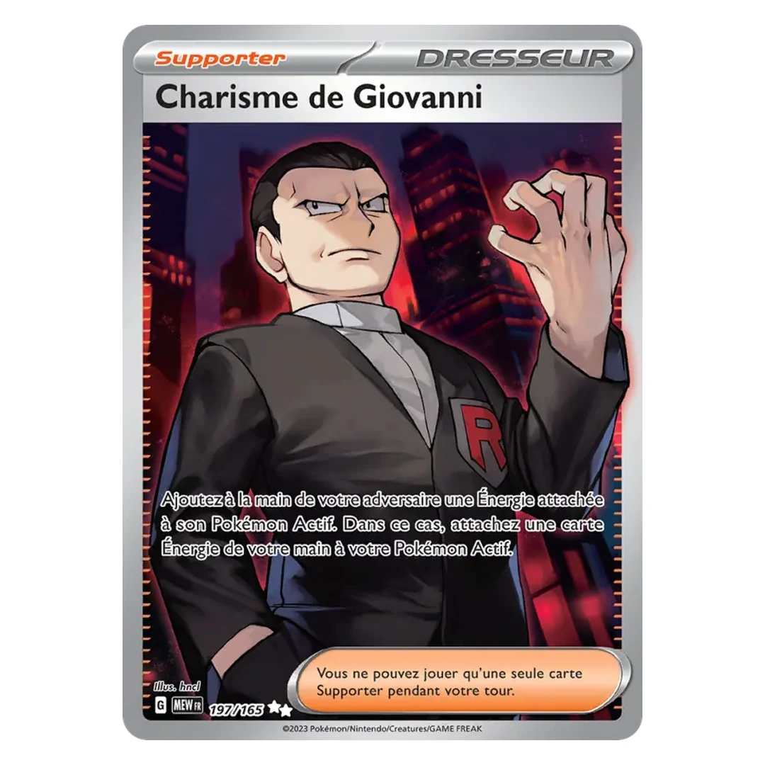 Charisme de Giovanni 197/165 - Pokémon (151)
