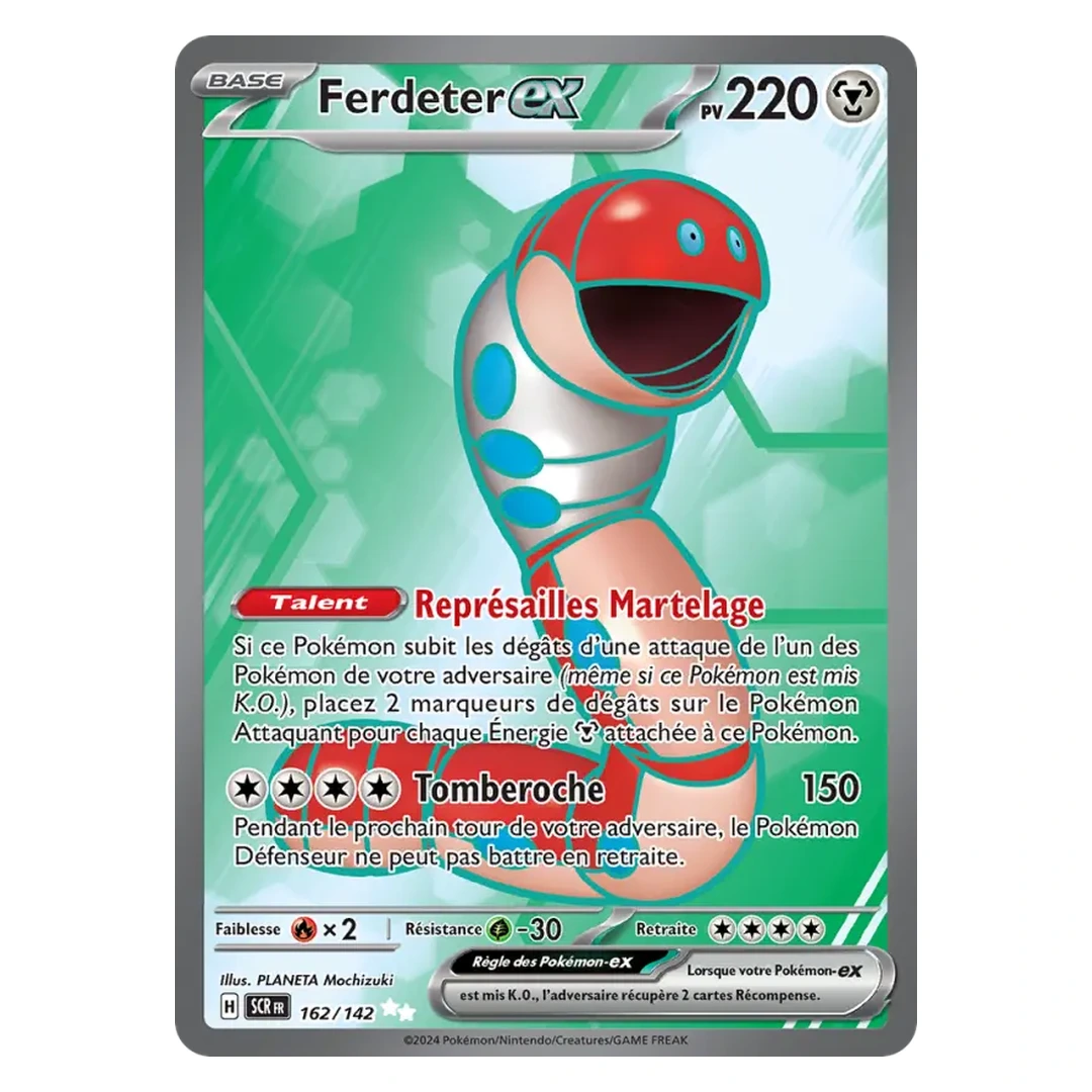 Ferdeter-ex 162/142 - Pokémon (Couronne Stellaire)