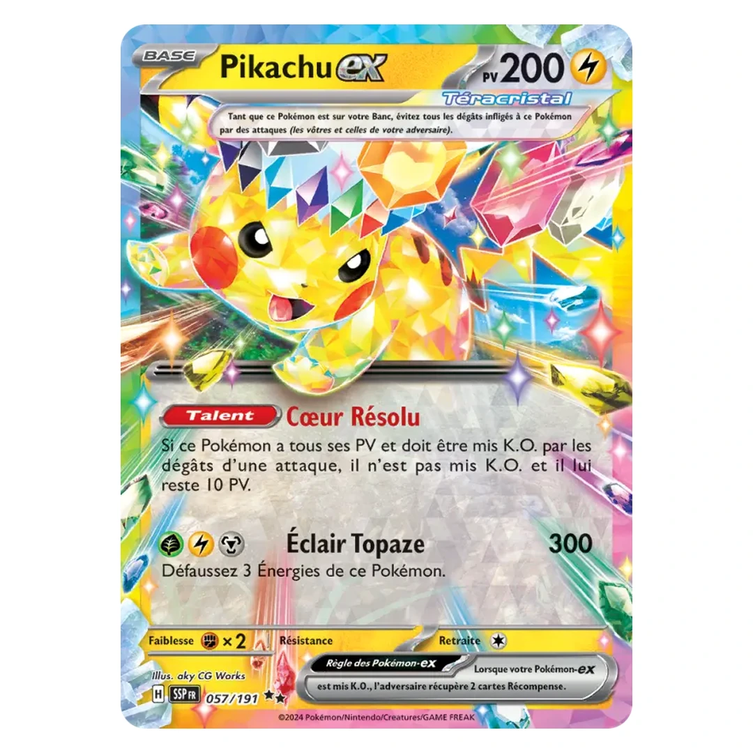 Pikachu-ex 057/191 - Pokémon (Étincelles Déferlantes)