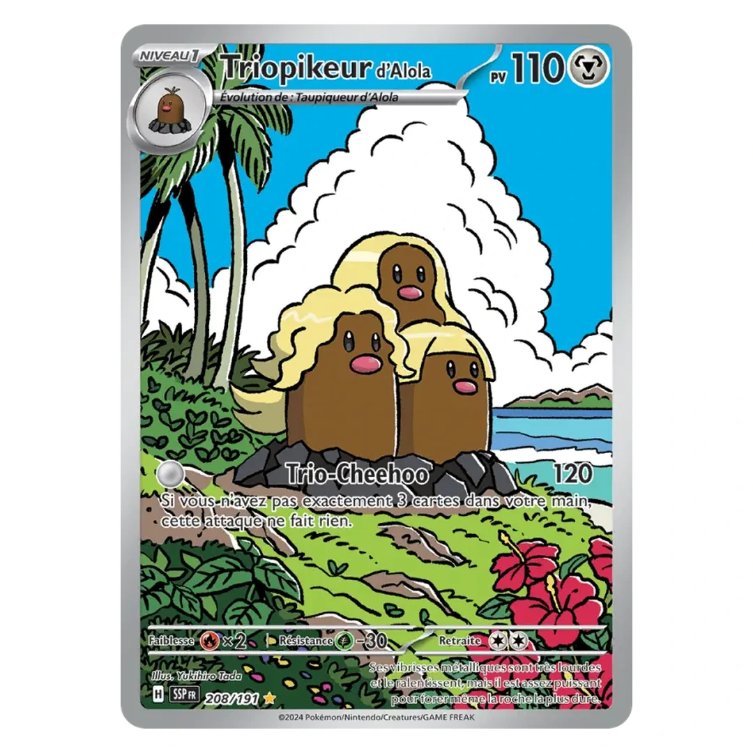 Triopikeur d'Alola 208/191 - Pokémon (Étincelles Déferlantes)