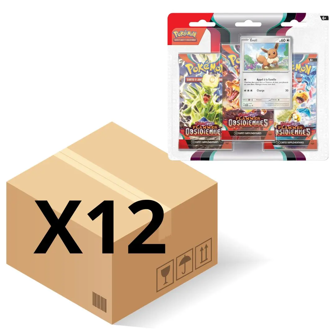 Carton Tripack Flammes Obsidiennes