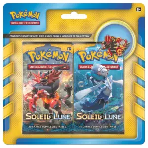 Duopack Soleil Et lune + Pin's Groudon