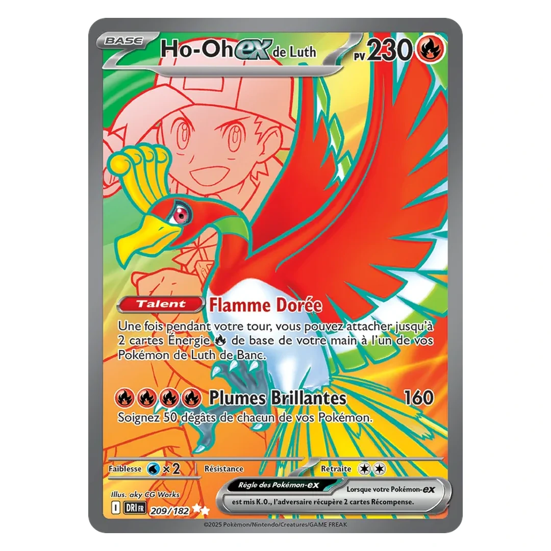 Ho-Oh-ex de Luth 209/182 - Pokémon (Rivalités Destinées)