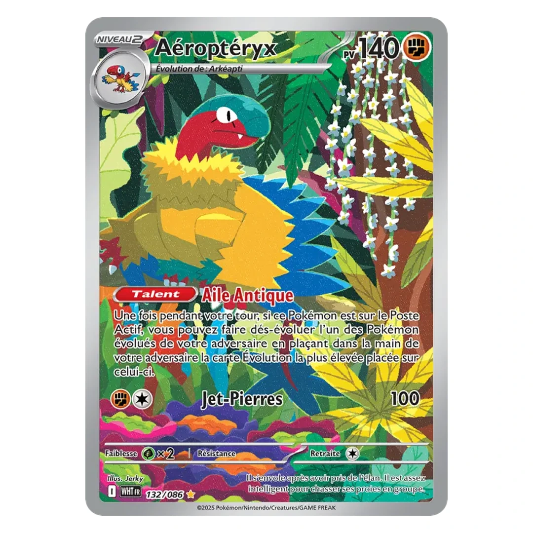 Aéroptéryx 132/86 - Pokémon (Flamme Blanche)