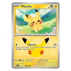 Pikachu 047/128 - Pokémon (30ᵉ Anniversaire)