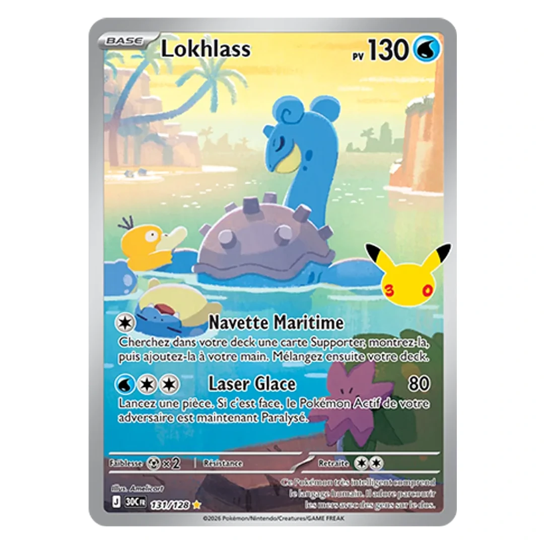 Lokhlass 131/128 - Pokémon (30ᵉ Anniversaire)
