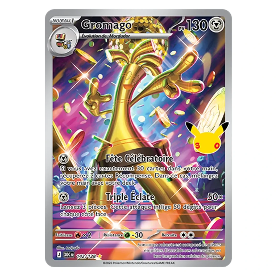 Gromago 142/128 - Pokémon (30ᵉ Anniversaire)