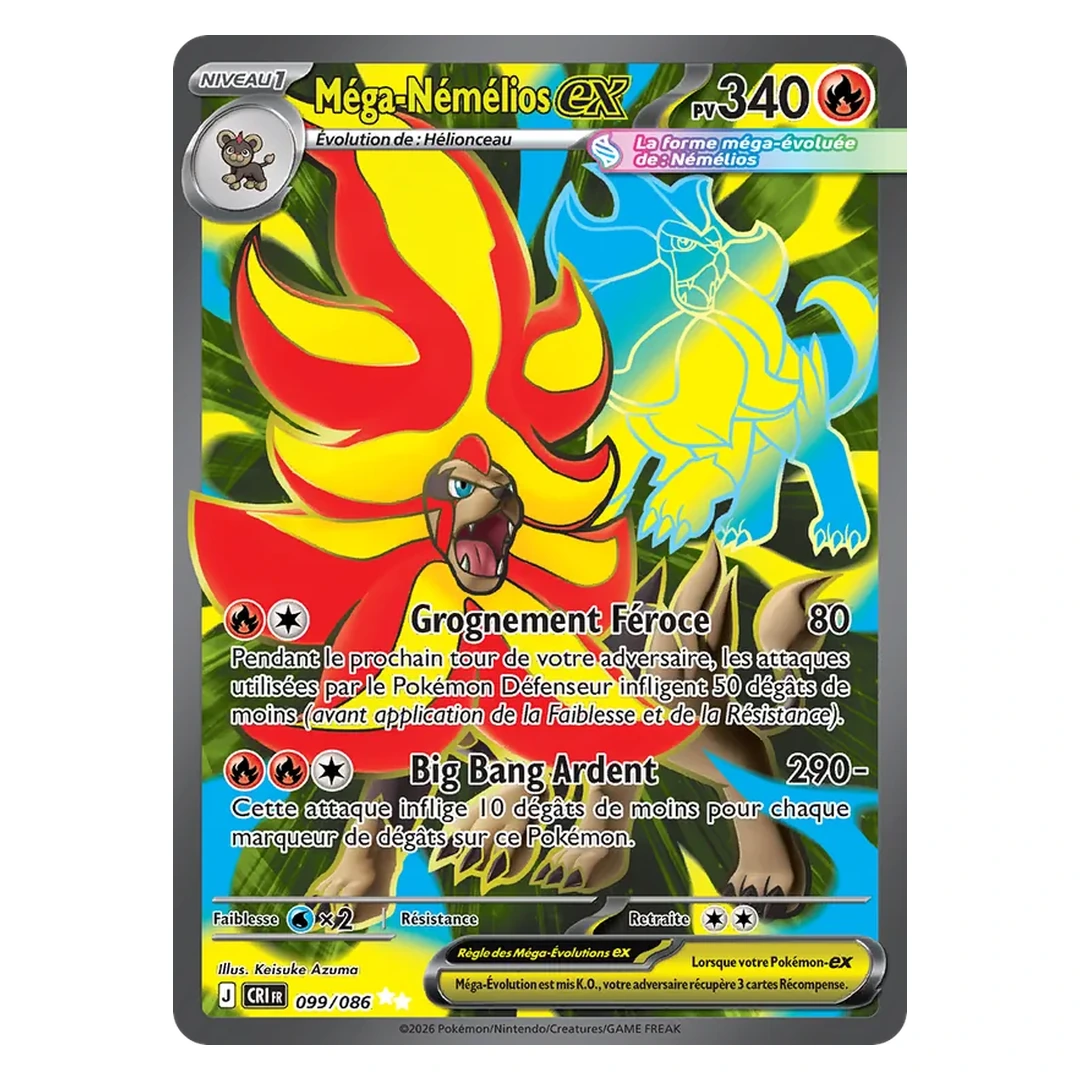 Méga-Némélios-ex 099/86 - Pokémon (Chaos Ascendant)