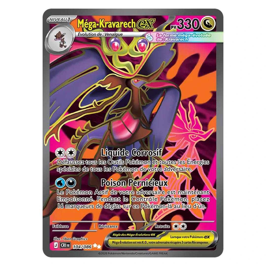 Méga-Kravarech-ex 104/86 - Pokémon (Chaos Ascendant)