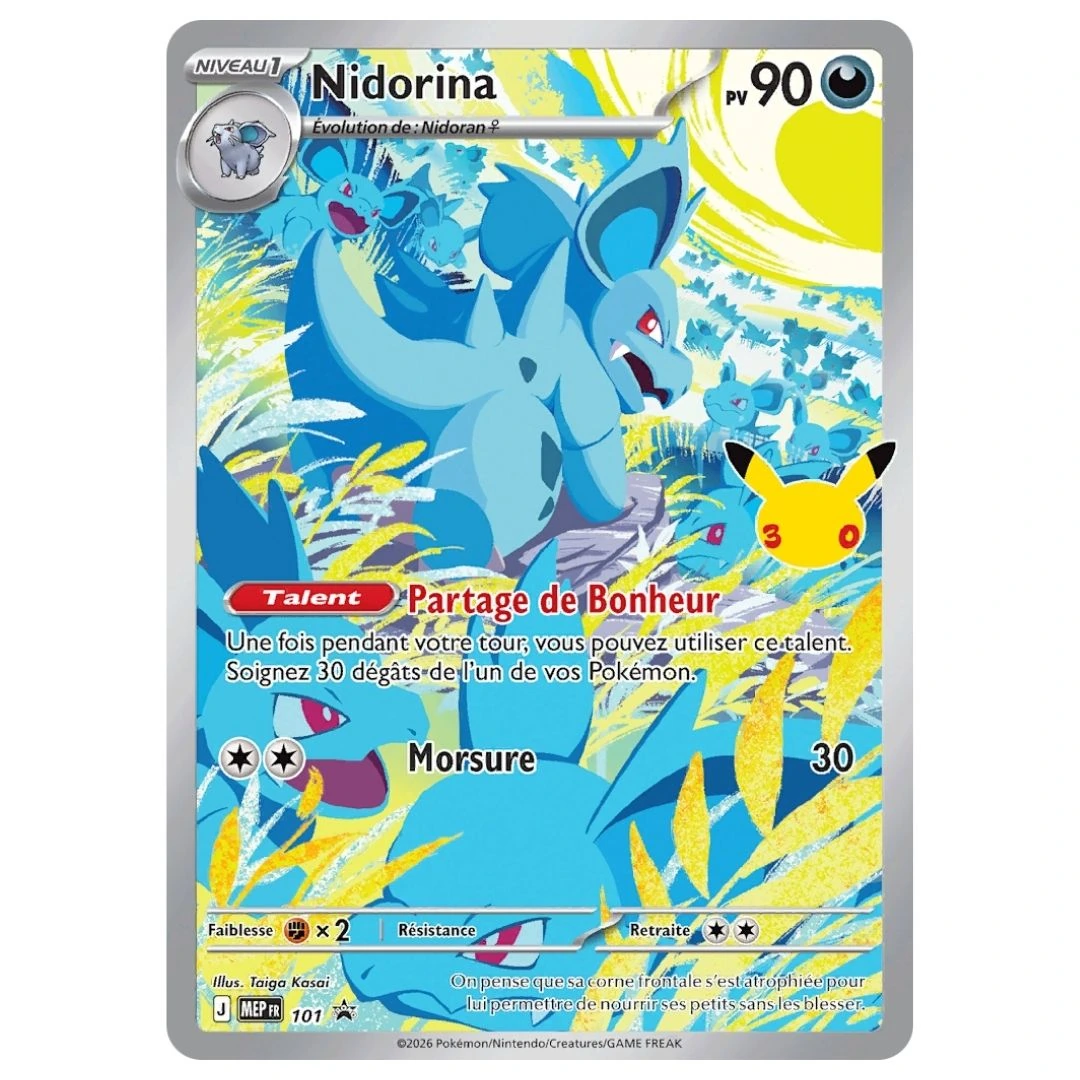 Nidorina 101 - Pokémon (MEP Black Star Promos)